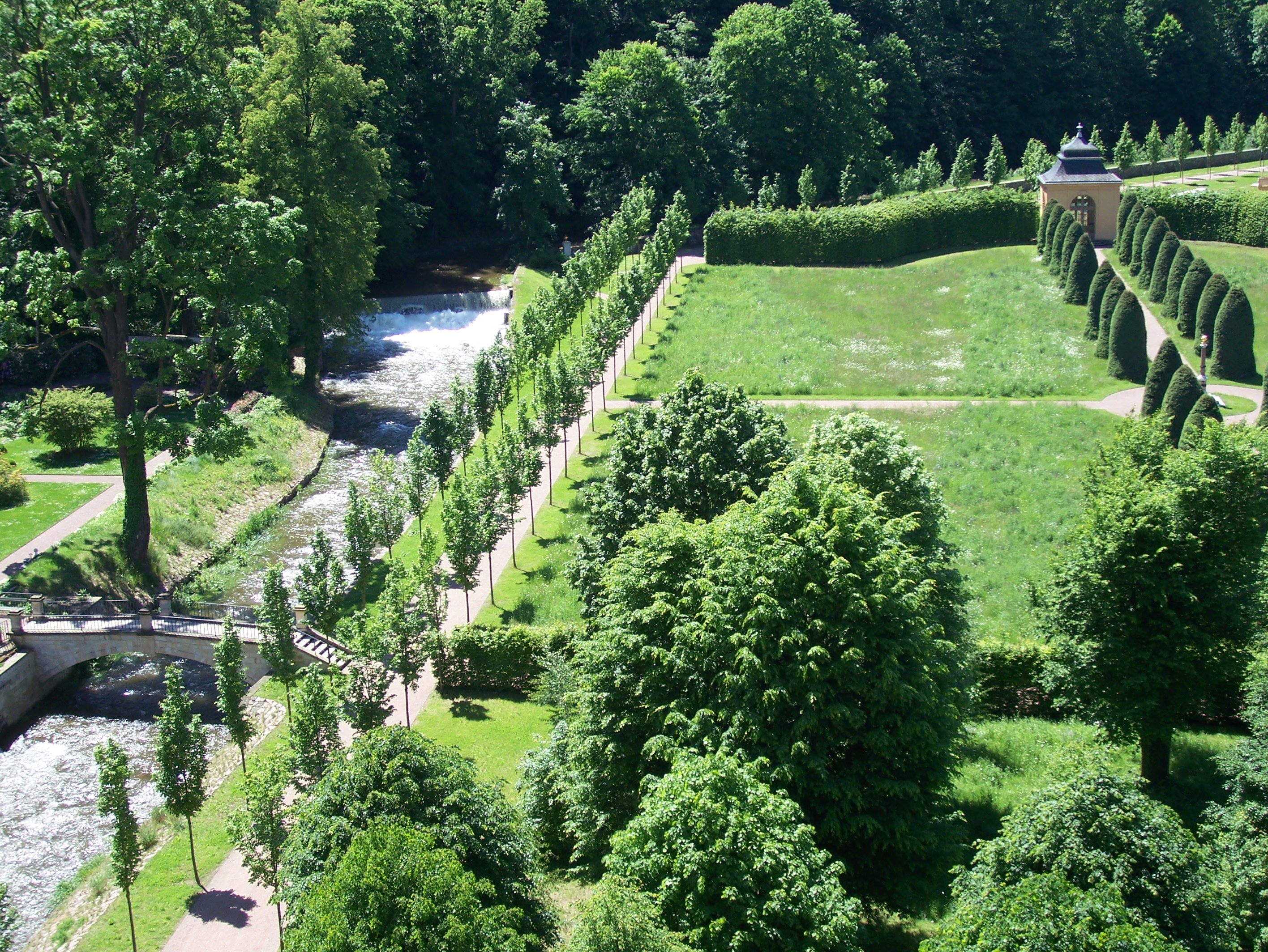 Schlossgarten von Schloss Weesenstein